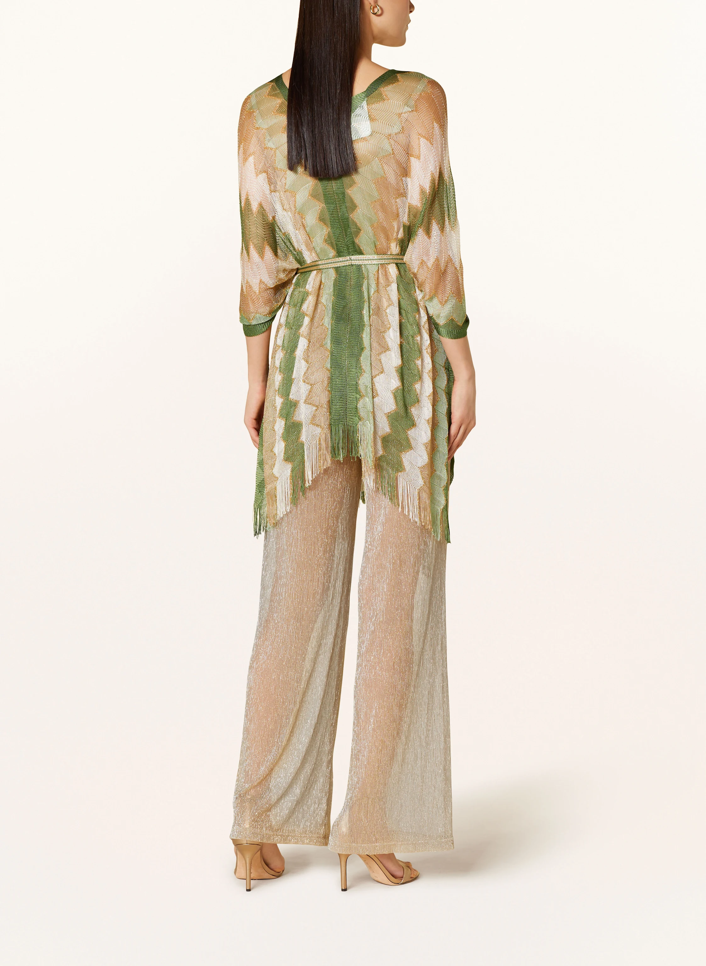 RIANI Poncho mit Glitzergarn