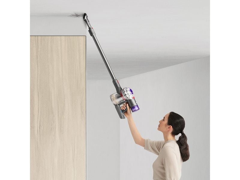 Dyson Akku-Hand- und Stielsauger V8 Advanced Silber/Violett Kabelloser Staubsauger für Haushalte mit Haustieren