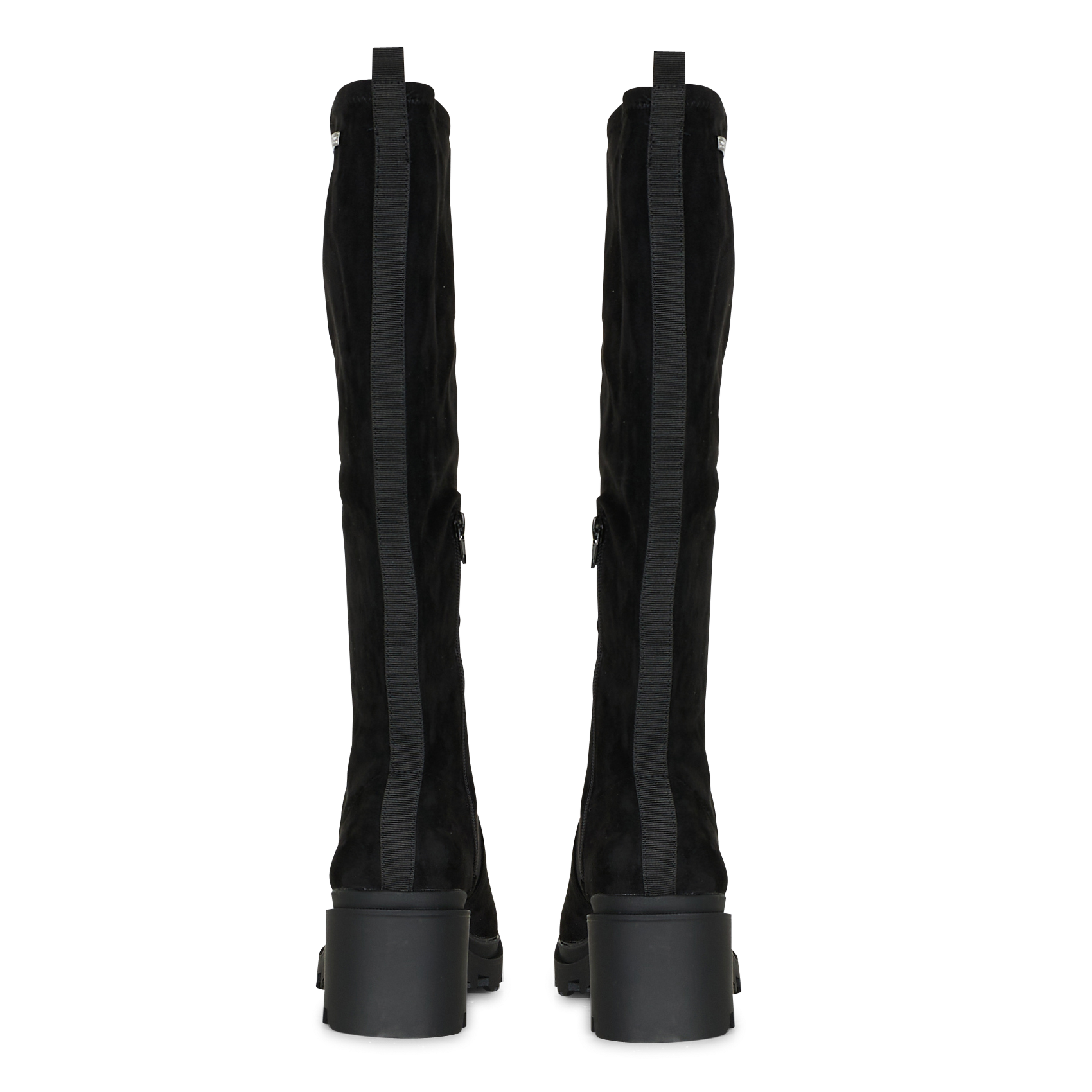 DAMOZ - Bottes à talons en cuir velours | Noir