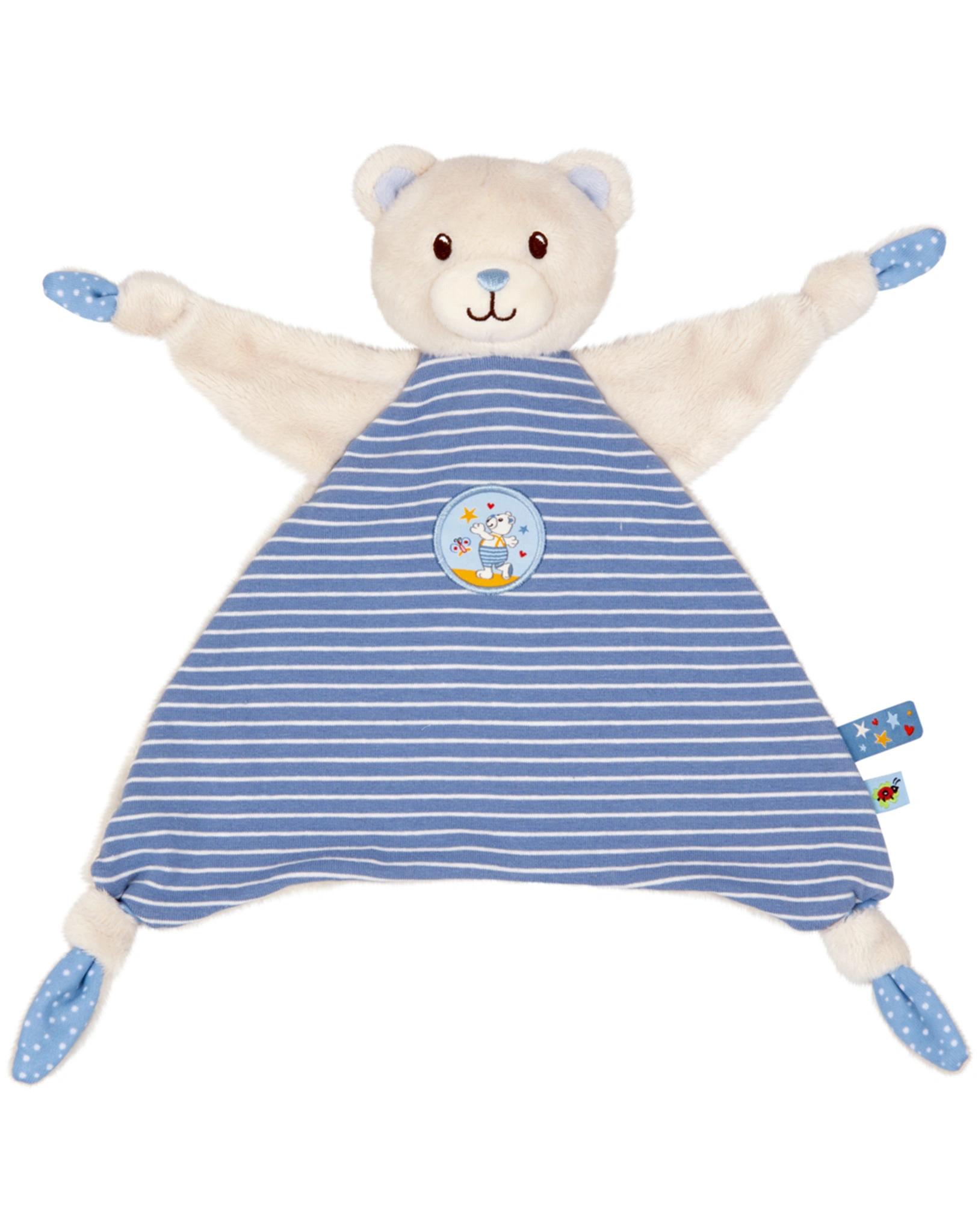 Schnuffeltuch BABYGLÜCK - TEDDY in hellblau