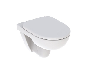 Geberit WC pack 280 Basic hangend diepspoel toilet met toiletbril wit