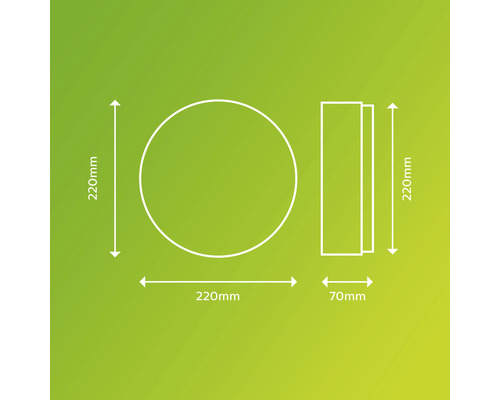 LED buitenplafondlamp 6W 600 lm 2700k wit