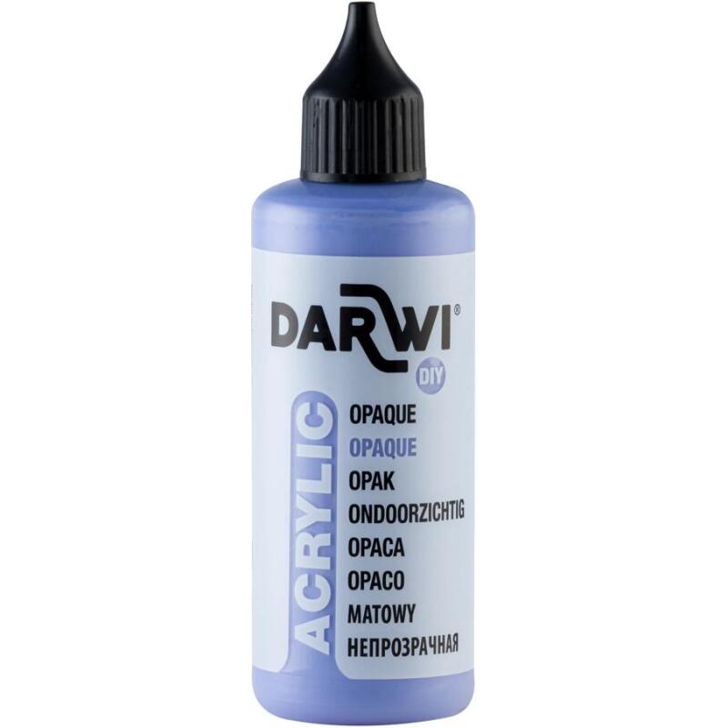 Darwi Flacon de 80 ml de Peinture Acrylique Universelle Opaque - Lavande