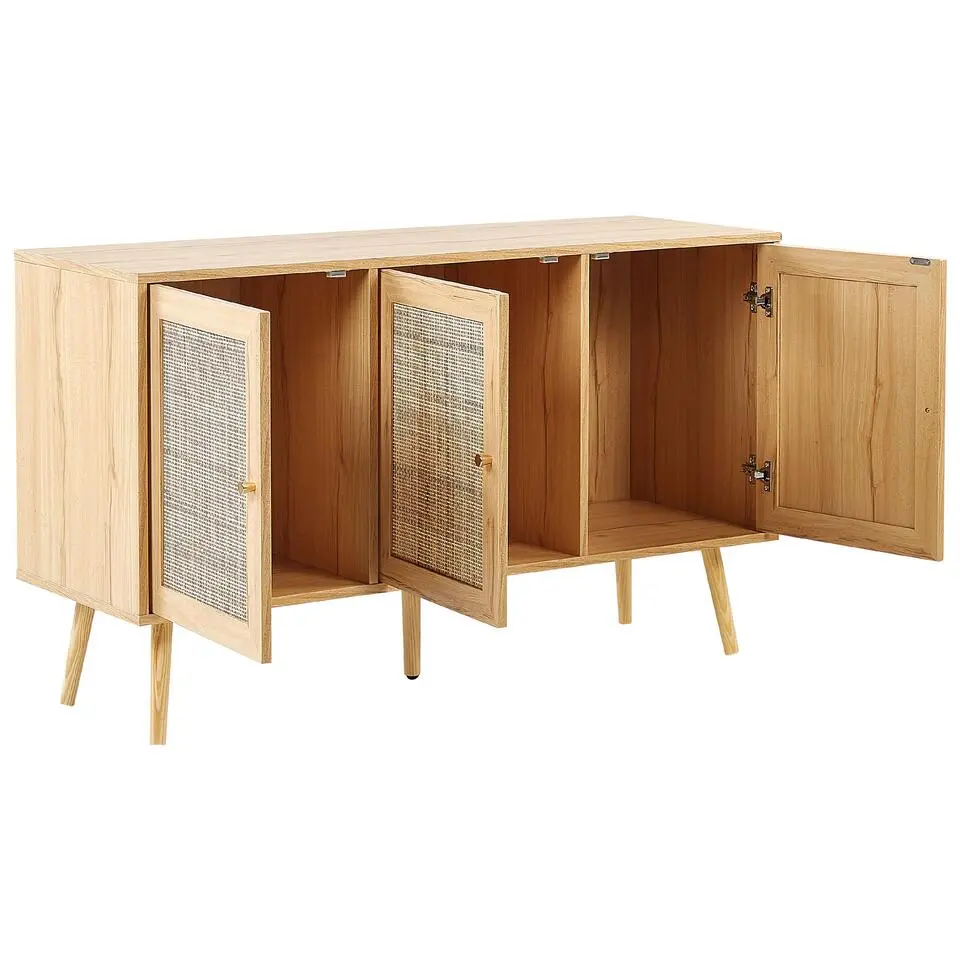 PEROTE - Sideboard - Lichte houtkleur - Rotan