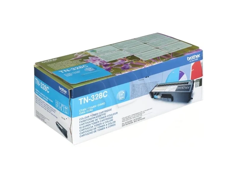 Brother TN328C - Cyan - original - tonerpatron - for Brother DCP-9270CDN, HL-4570CDW, HL-4570CDWT, MFC-9970CDW
