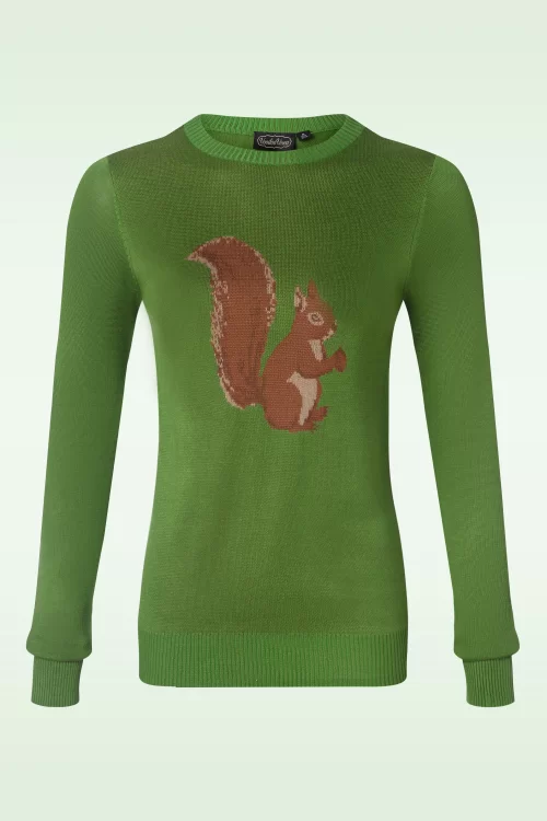 Vixen Squirrel sweater in groen