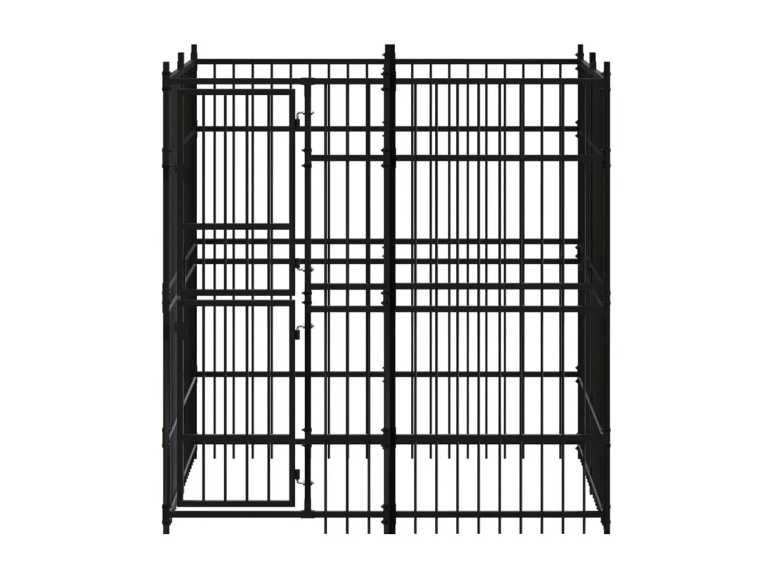 Chenil cage enclos pac noire 192 x 192 x 200 cm 02_0041831