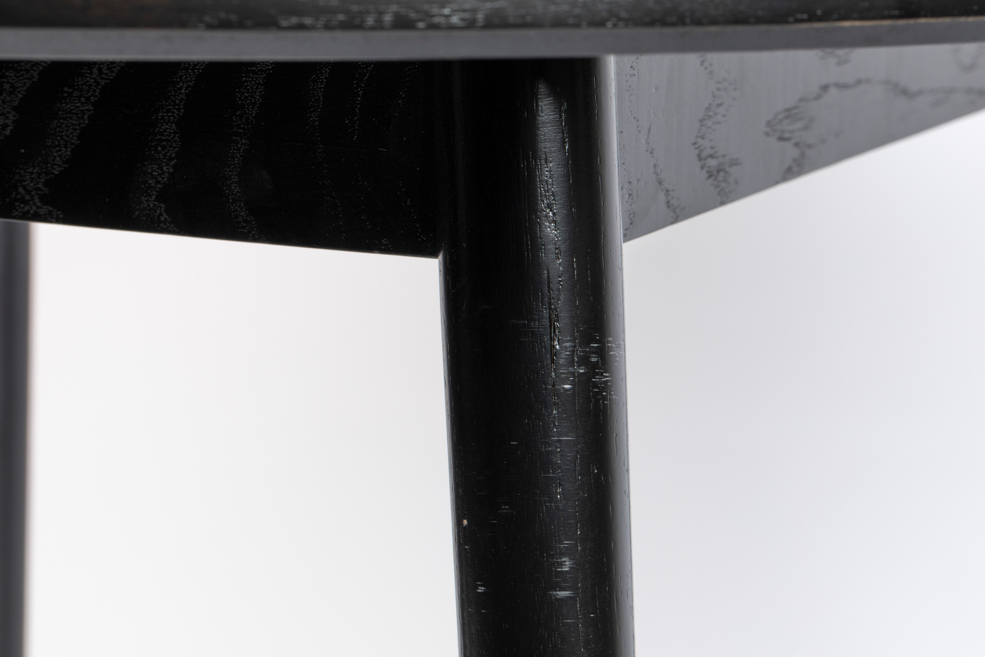 Eettafel Fabio zwart rond 100 cm