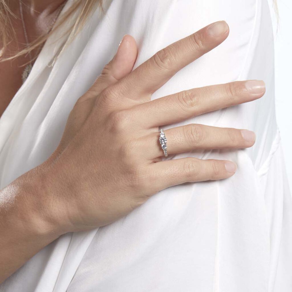 Bague Jennifere Or Blanc Oxyde