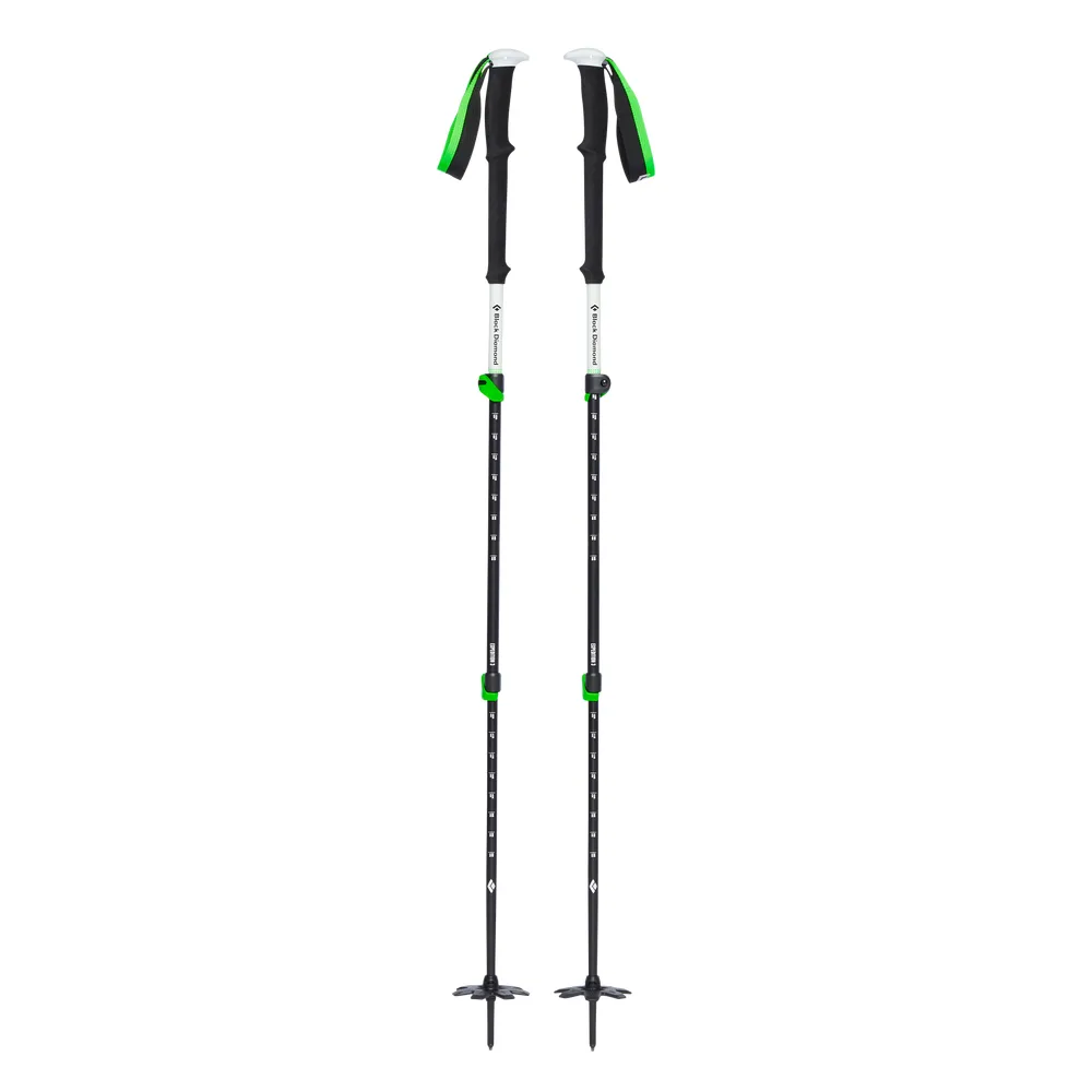 Black Diamond Expedition 3 Ski Poles Black/Green