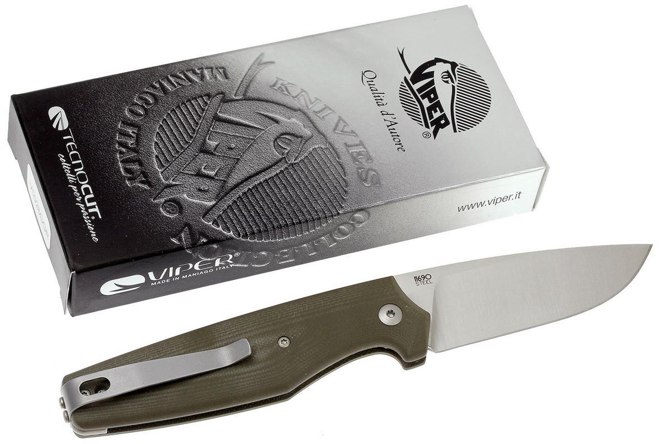 Viper Dan 1 5928GGR Green G10 N690, drop-point