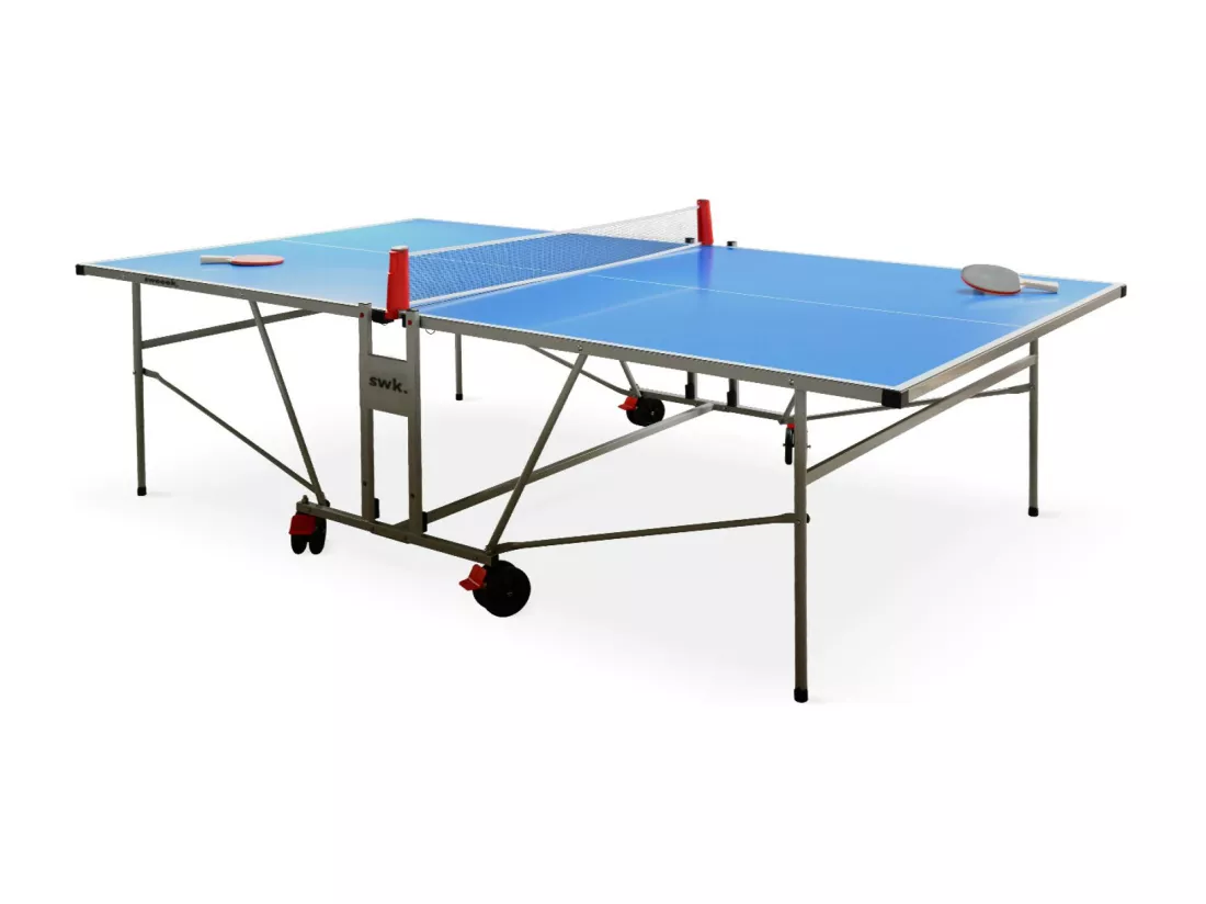 Table de ping pong OUTDOOR. avec 2 raquettes et 3 balles. pour utilisation extérieure + Housse en PVC