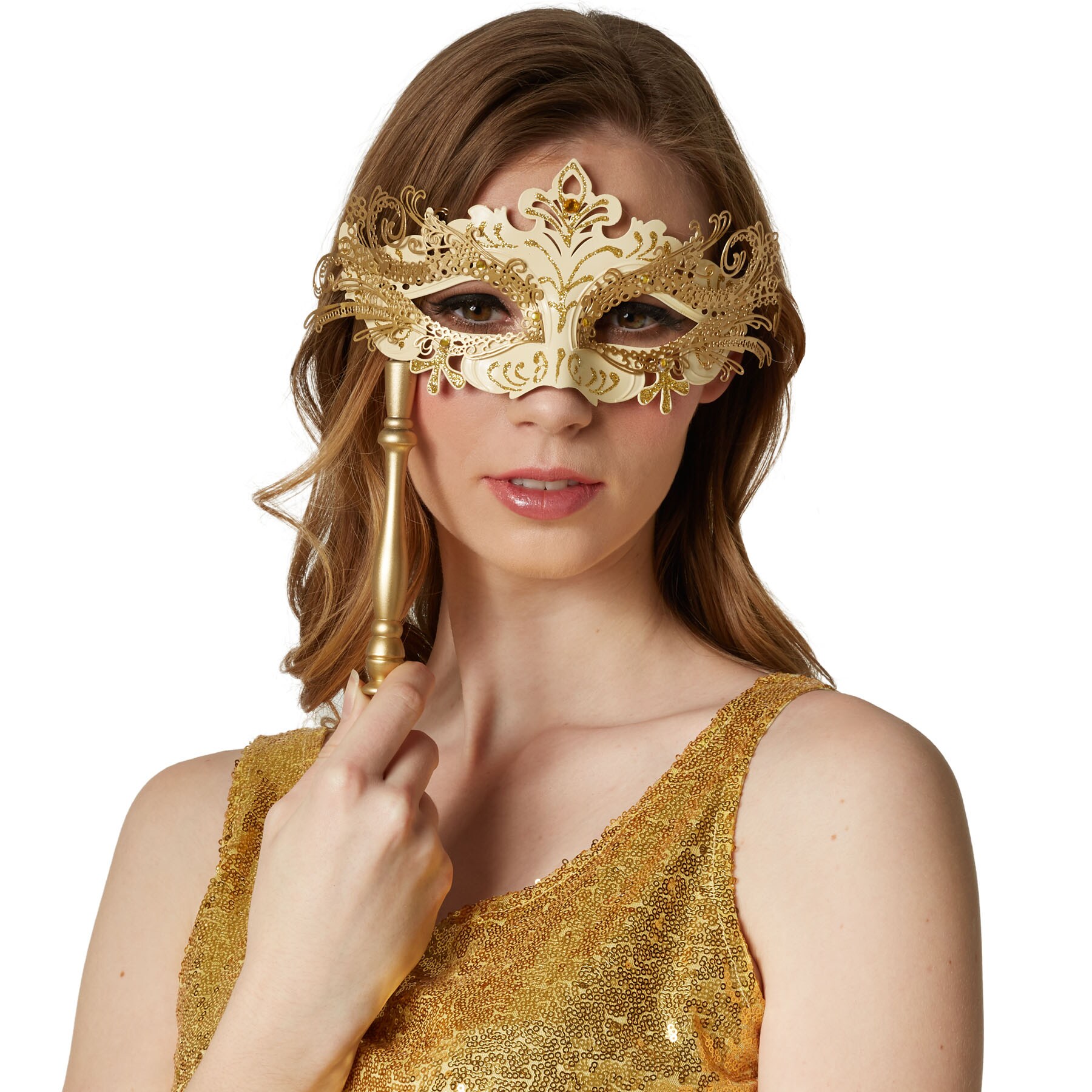 tectake® Venezianische Stabmaske