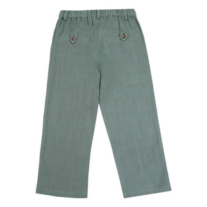 Donsje Pantalon Dado en Lin | Sauge