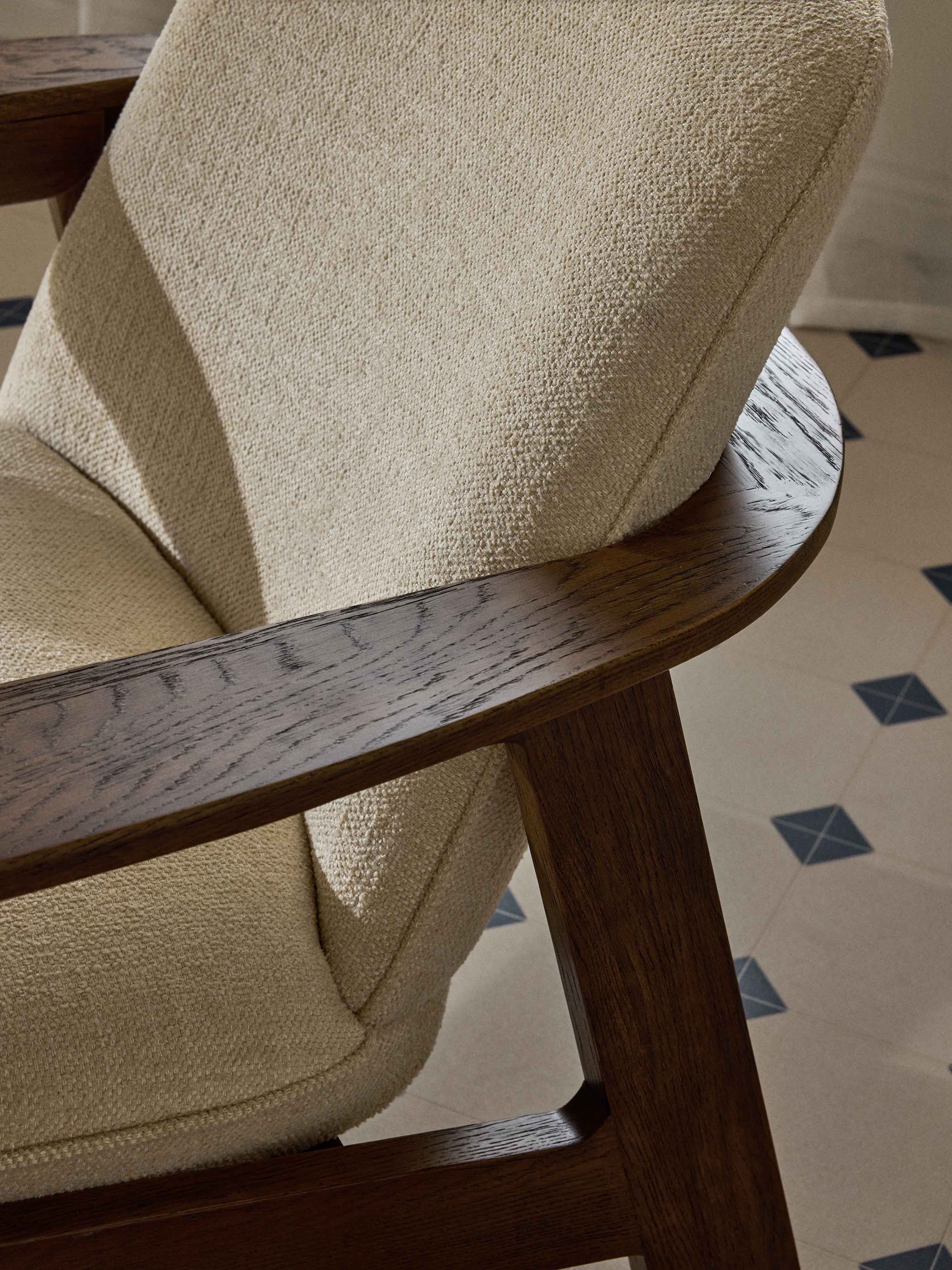 Loungefauteuil Steve van eikenhout