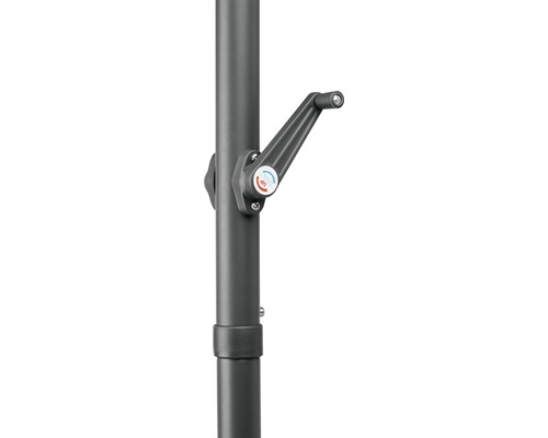 Schneider Salerno Mezza parasol, 150 x 150 cm, antraciet