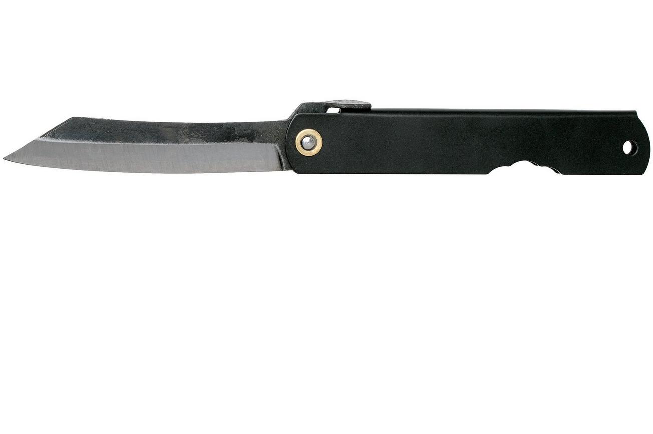 Higonokami zakmes 7,3 cm HIGOCBB, Blue paper steel, Matte Black Steel