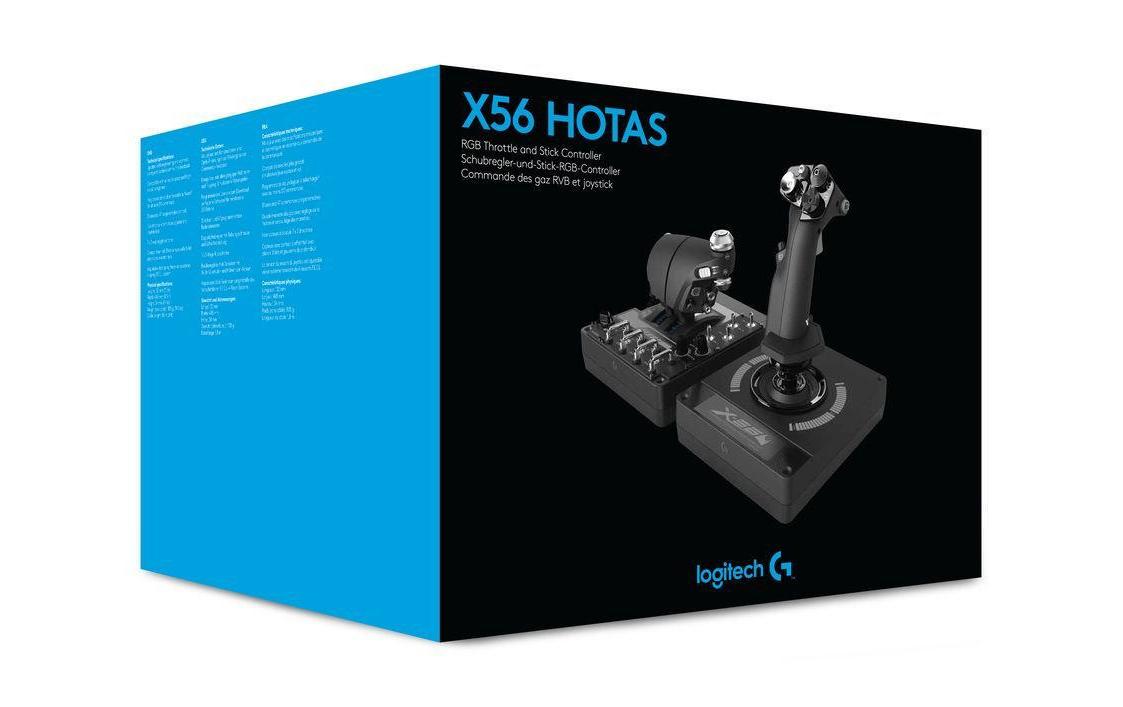 Simulations-Controller G Saitek X56 Rhino H.O.T.A.S.<br>RGB Gaming Controller für Flugzeug- und Weltraum-Simulationsspiele