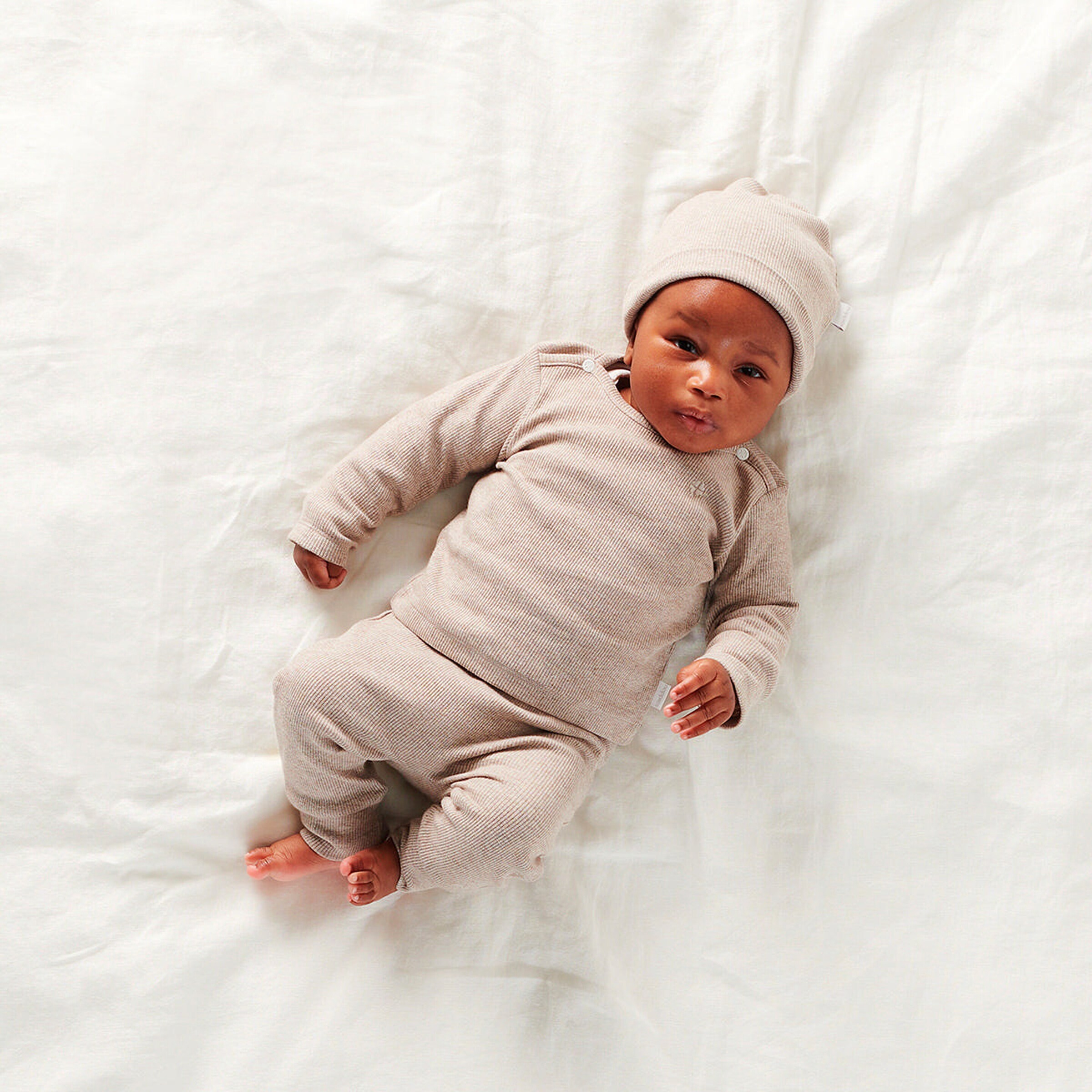 Noppies Baby Mütze Nevel Oatmeal