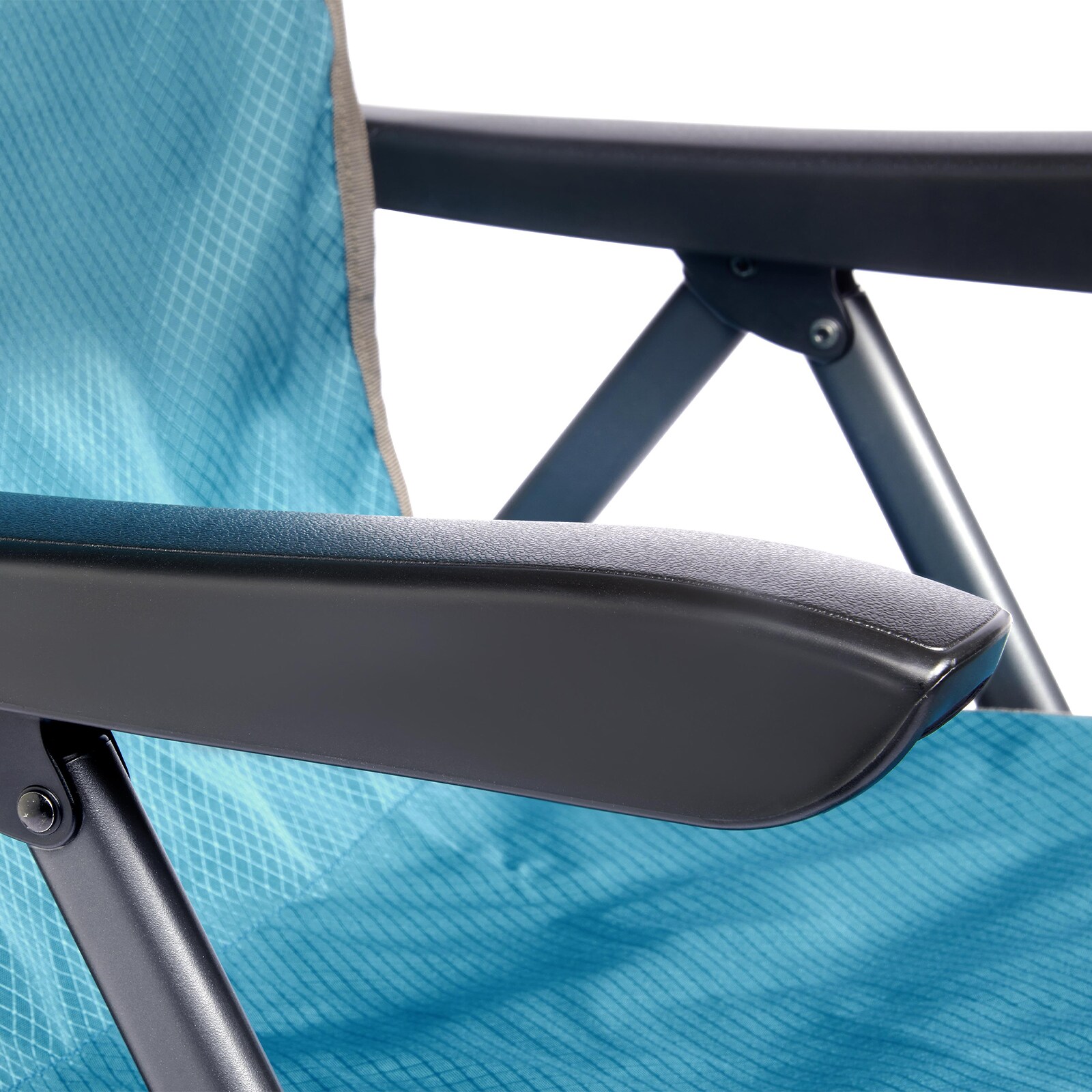 UQUIP Campingstuhl Justy XL Faltstuhl Strandstuhl Klappstuhl Verstellbar 120 kg Farbe: Petrol/grey