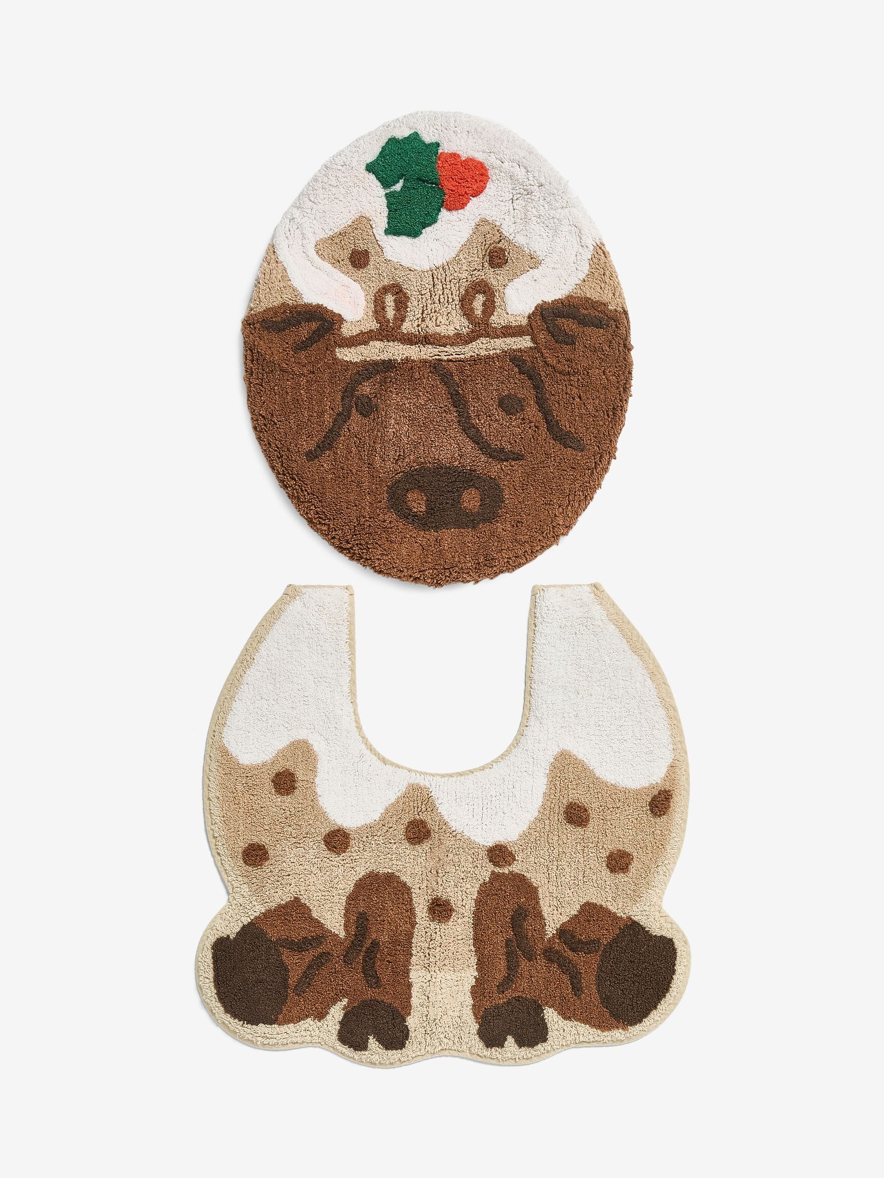 Kerstmis Hamish The Highland Cow 100% katoenen voetstuk Set