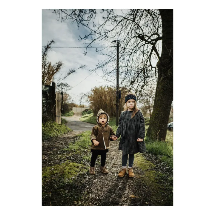 Lilinoa Robe Naël à Carreaux | Gris