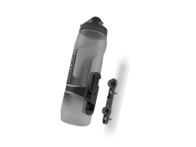 FIDLOCK Bidon Twist 0.8 l, Schwarz/Transparent inkl. Twist Trinkflasche