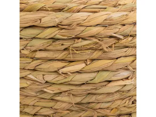 Panier en corde tressée marron d19x9,5h