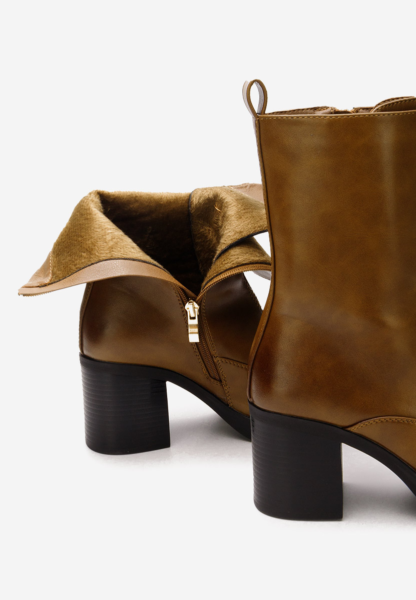 Bottines à talon chameau Rosada