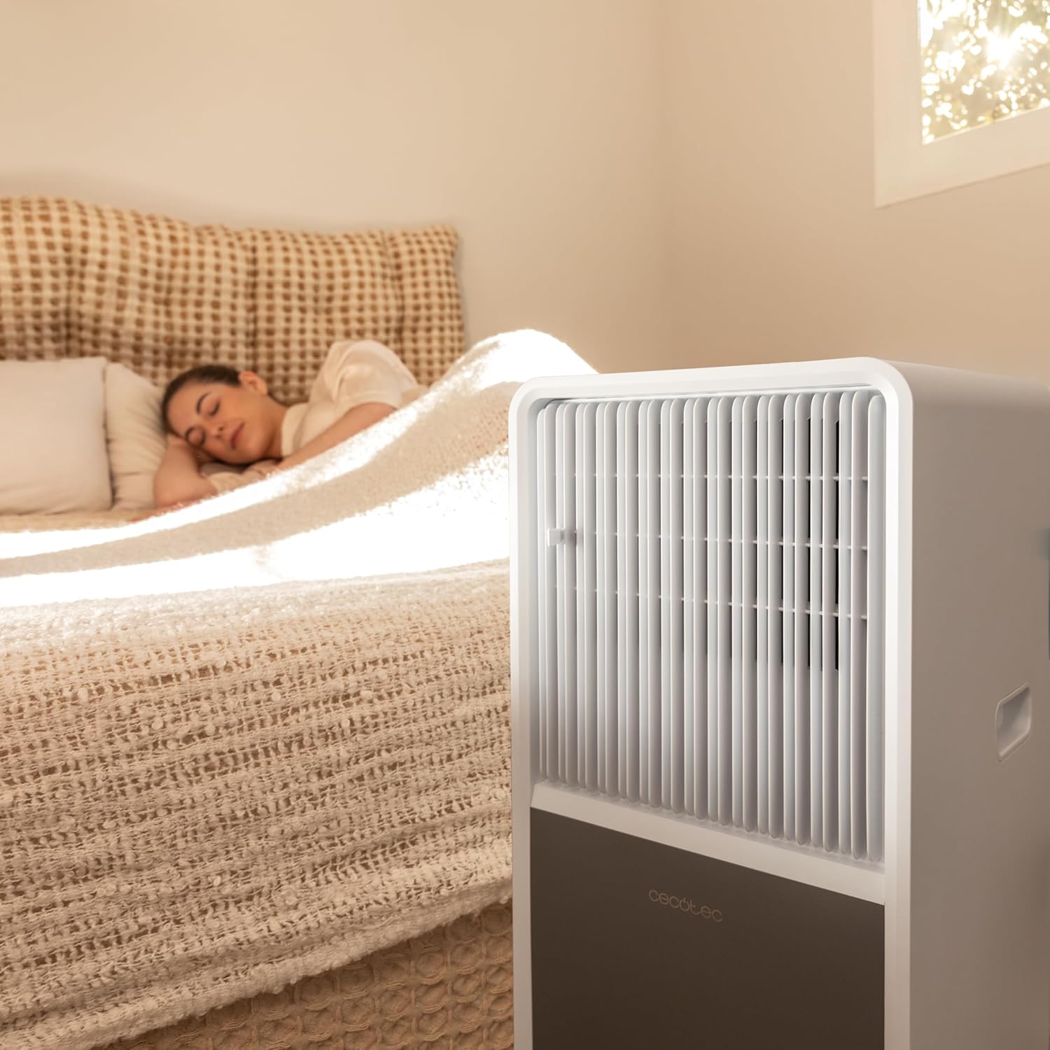 Cecotec Tragbarer Klimaanlage ForceClima 9150 Style, 9000 BTU, Abdeckungsbereich 25m2, Fernbedienung, Touch-Bedienung, LED-Display, 4 Modi, 2 Geschwindigkeiten, Entfeuchtungsmodus, Timer
