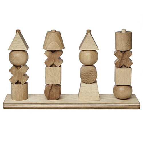Wooden story stapeltorens XL - naturel