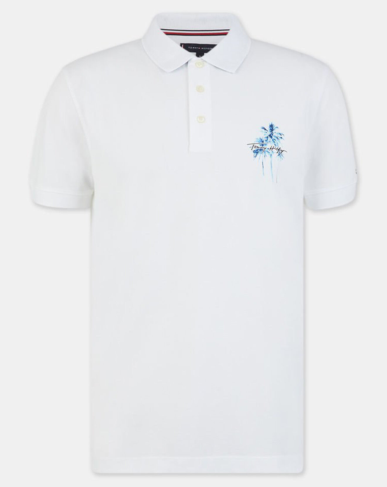 Tommy Hilfiger Polo Regular Palmier blanc
