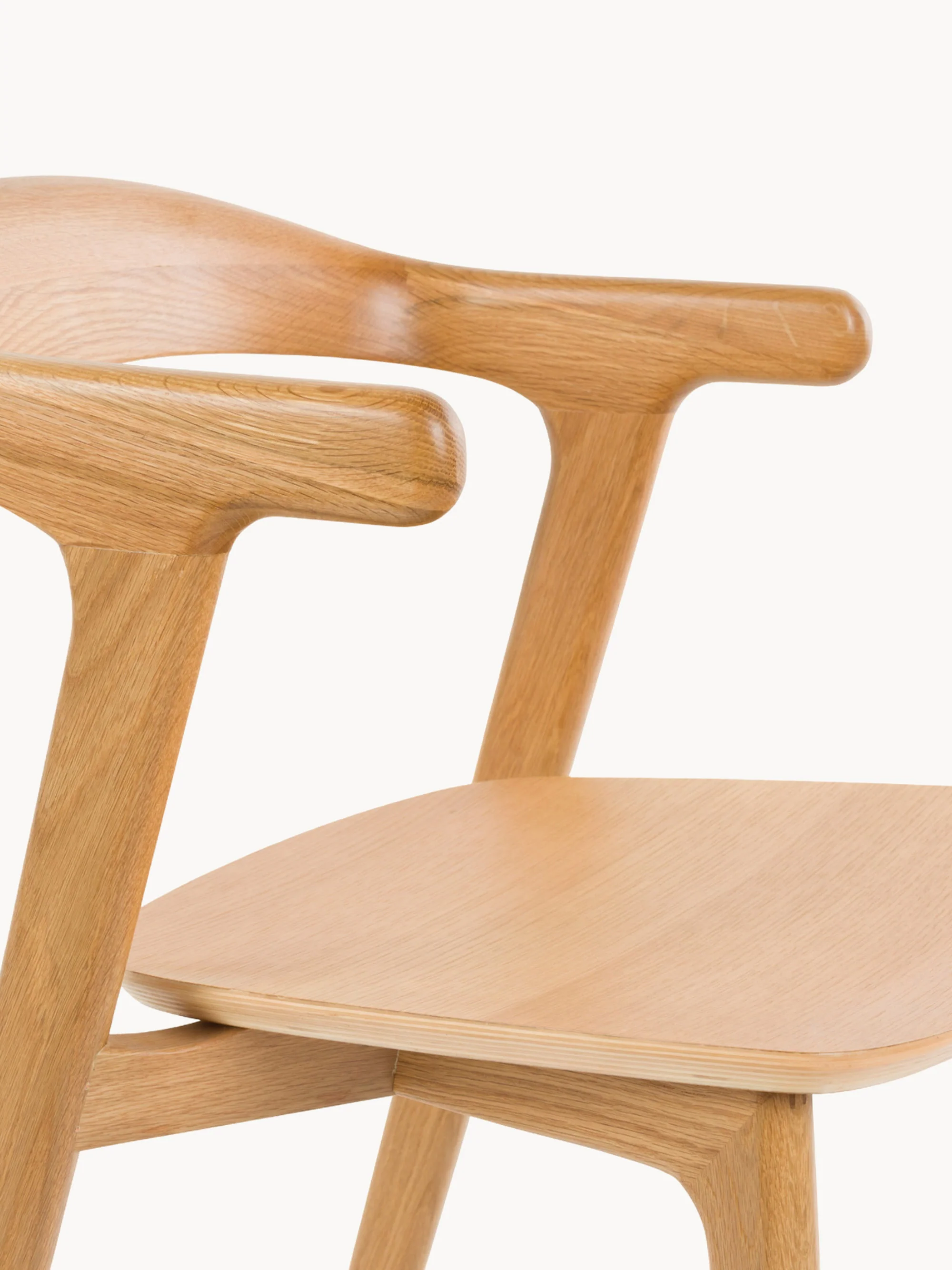 Houten armstoelen Northwood, 2-delig