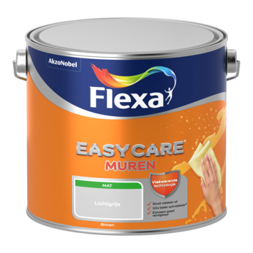Flexa EasyCare muurverf lichtgrijs mat 2,5 liter