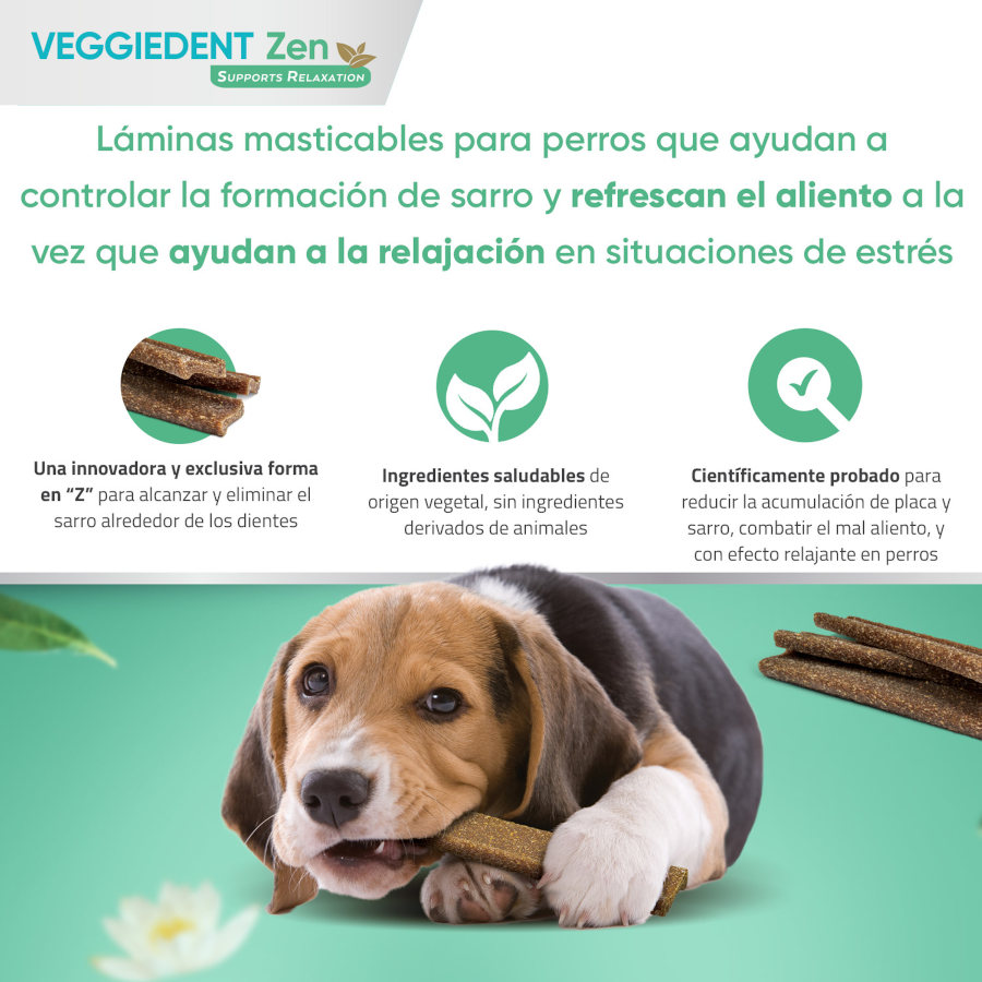 Lenços umedecidos Virbac Veggiedent Zen M para cães