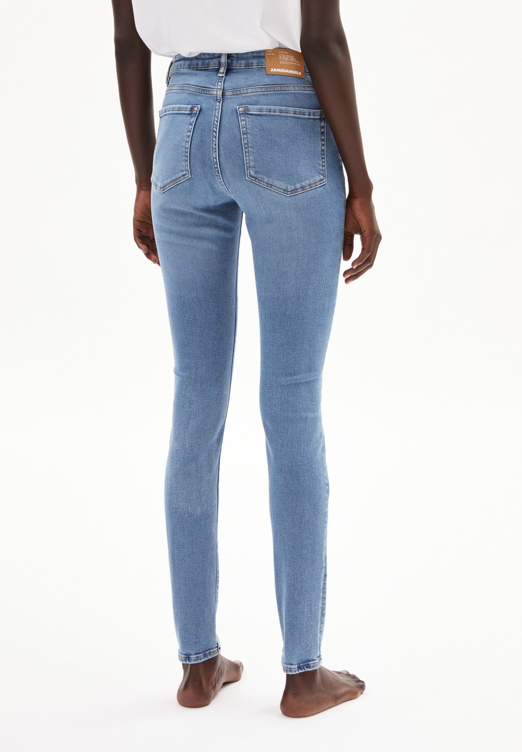 Armedangels Damen-Jeans Tillaa X Stretch Sky Blue