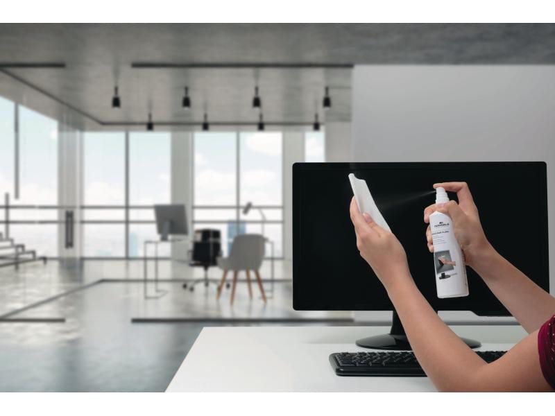 DURABLE Reinigungsspray Superclean Fluid 250 ml Für eine gründliche Bildschirmreinigung