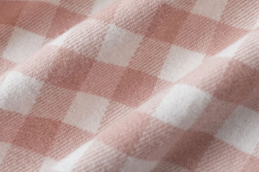 Finlies - Bijpassende pyjamaset voor koppels: geruite top met lange mouwen + broek