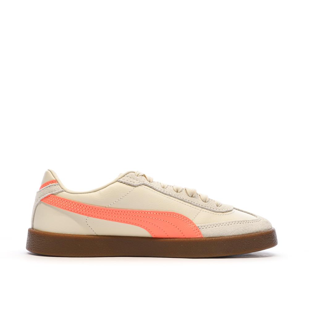Puma Baskets Beige/Orange Femme Puma Club Ii Era