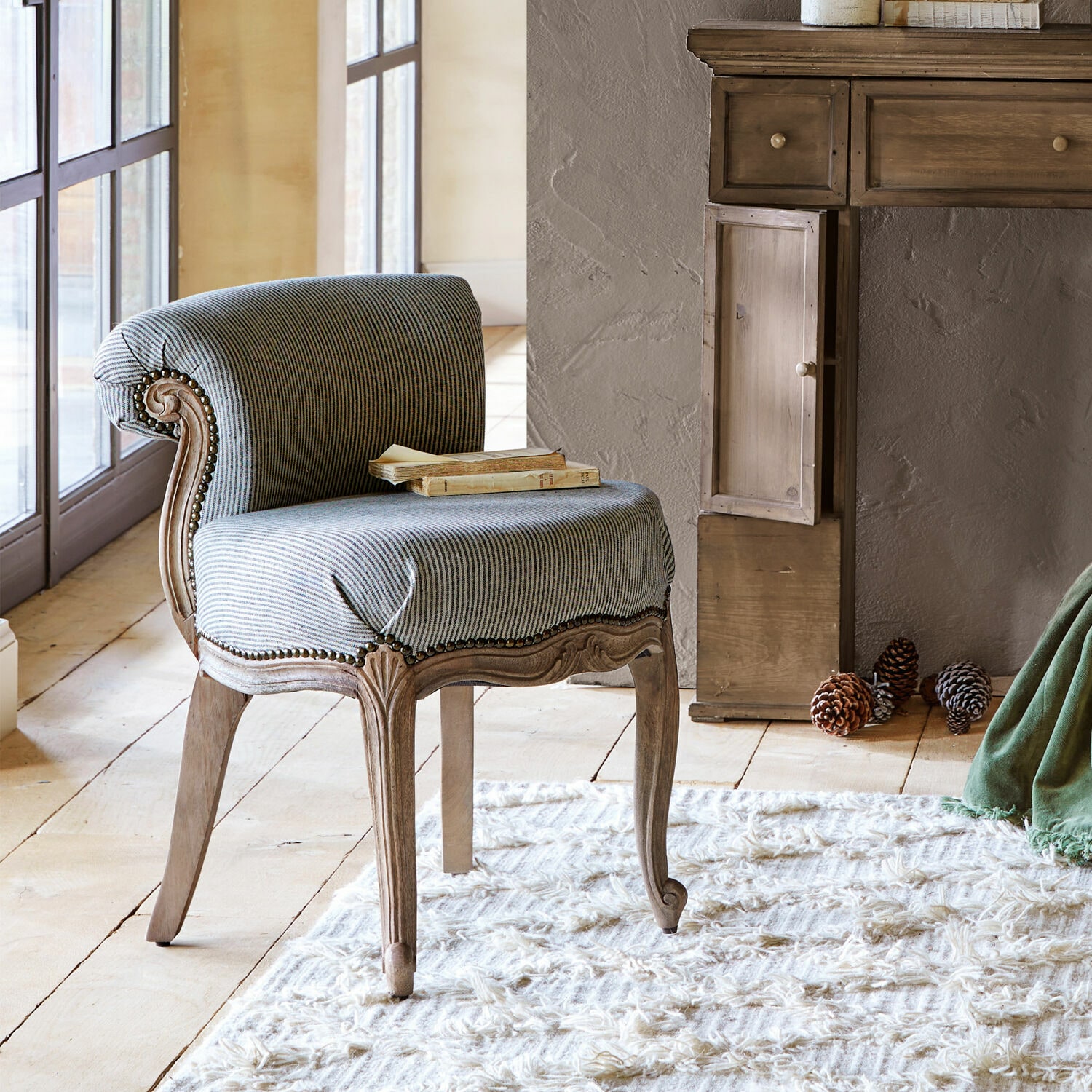 Sessel Rivel schwarz/creme/braun