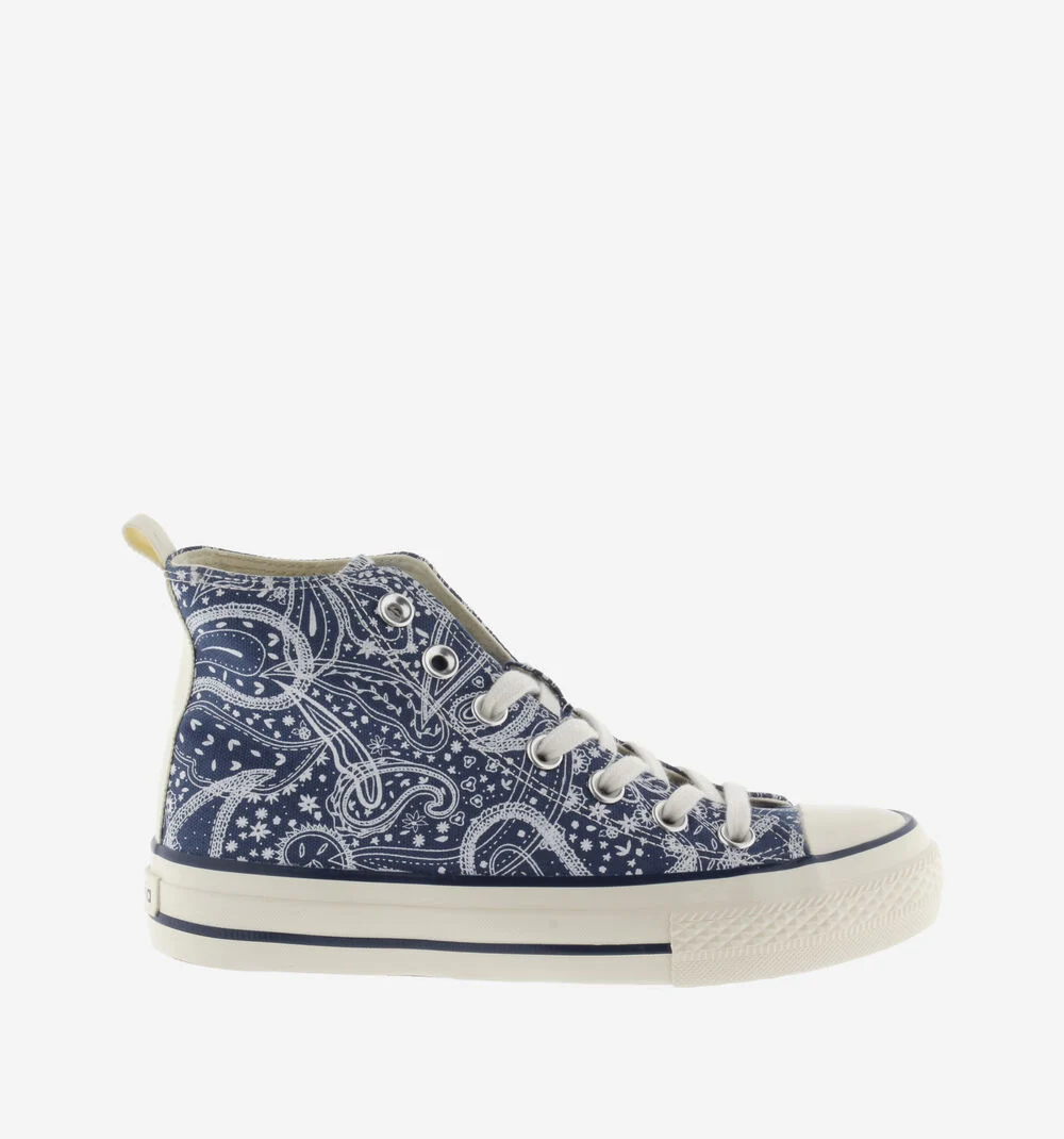 TRIBU BRILLO BANDANA TOILE BRILLANT Baskets montantes imprimé bandana MARINO