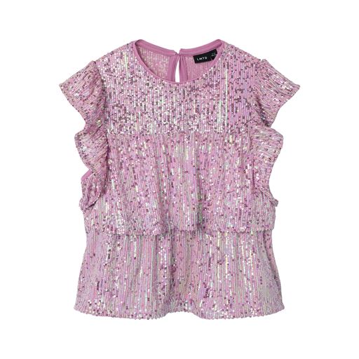 LMTD Rink Sequins Bluse, Lilac Snow, 158-164 cm