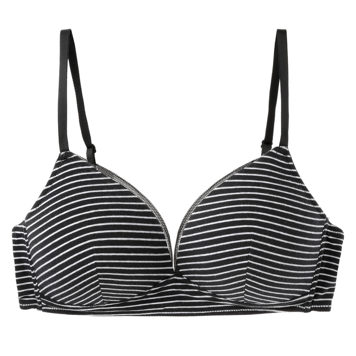 Gina Benotti 2 Damen Soft-BHs mit wattierten Cups schwarz