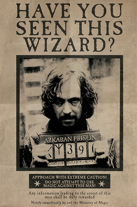 Wanted Sirius Black | Harry Potter Poster