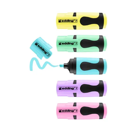 edding 7 Mini Textmarker 5er-Set