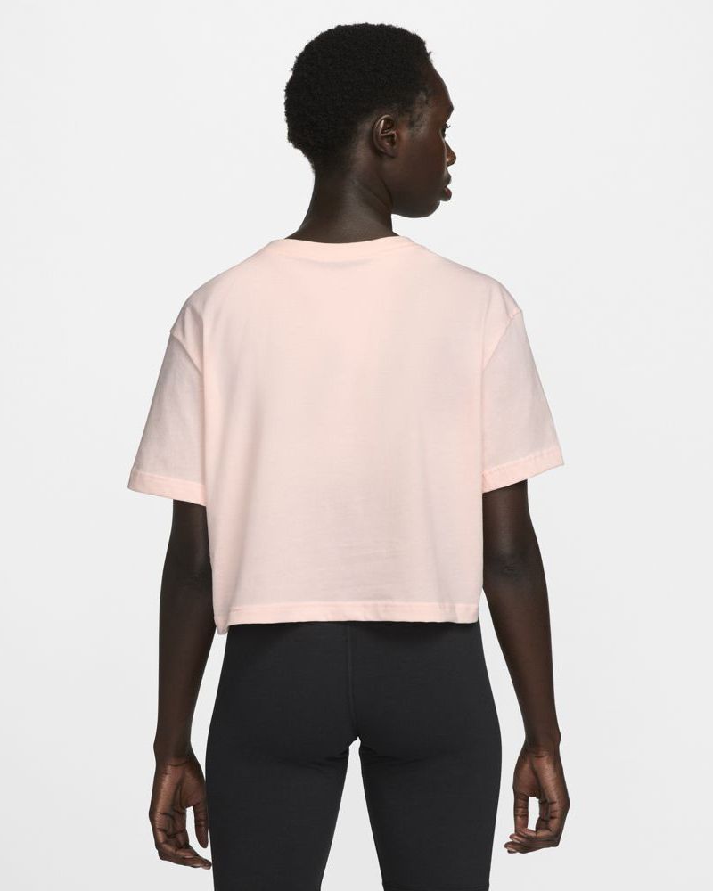 T-shirt Nike Sportswear Essential Rose & Blanc pour femme