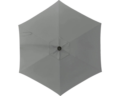 Soluna Lyon zweefparasol, Ø 300 cm, donkergrijs, inclusief kruisvoet