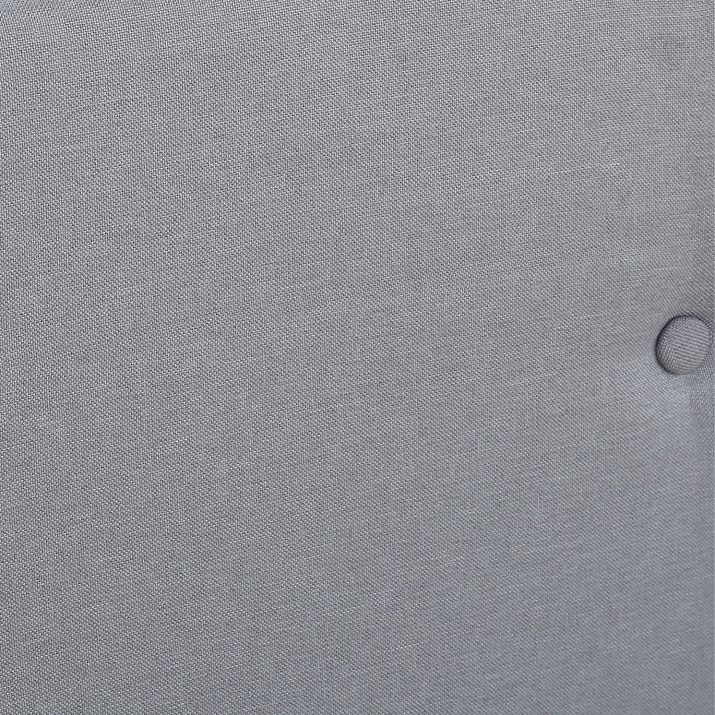 Lit double scandinave OSLO avec tête de lit et sommier 160 x 200 cm tissu gris clair