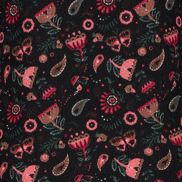 TwoDay meisjes shirt zwart met print