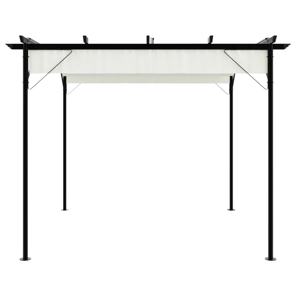 vidaXL - Pergola - Crème - Staal